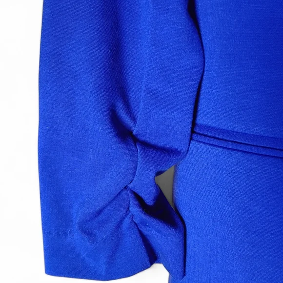 Christian Siriano Women Size L Royal Blue Blazer Office Business Casual Stylish - Picture 4 of 9